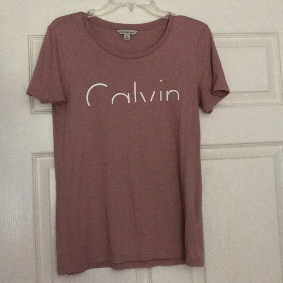 Tops - Pink Calvin Klein t shirt